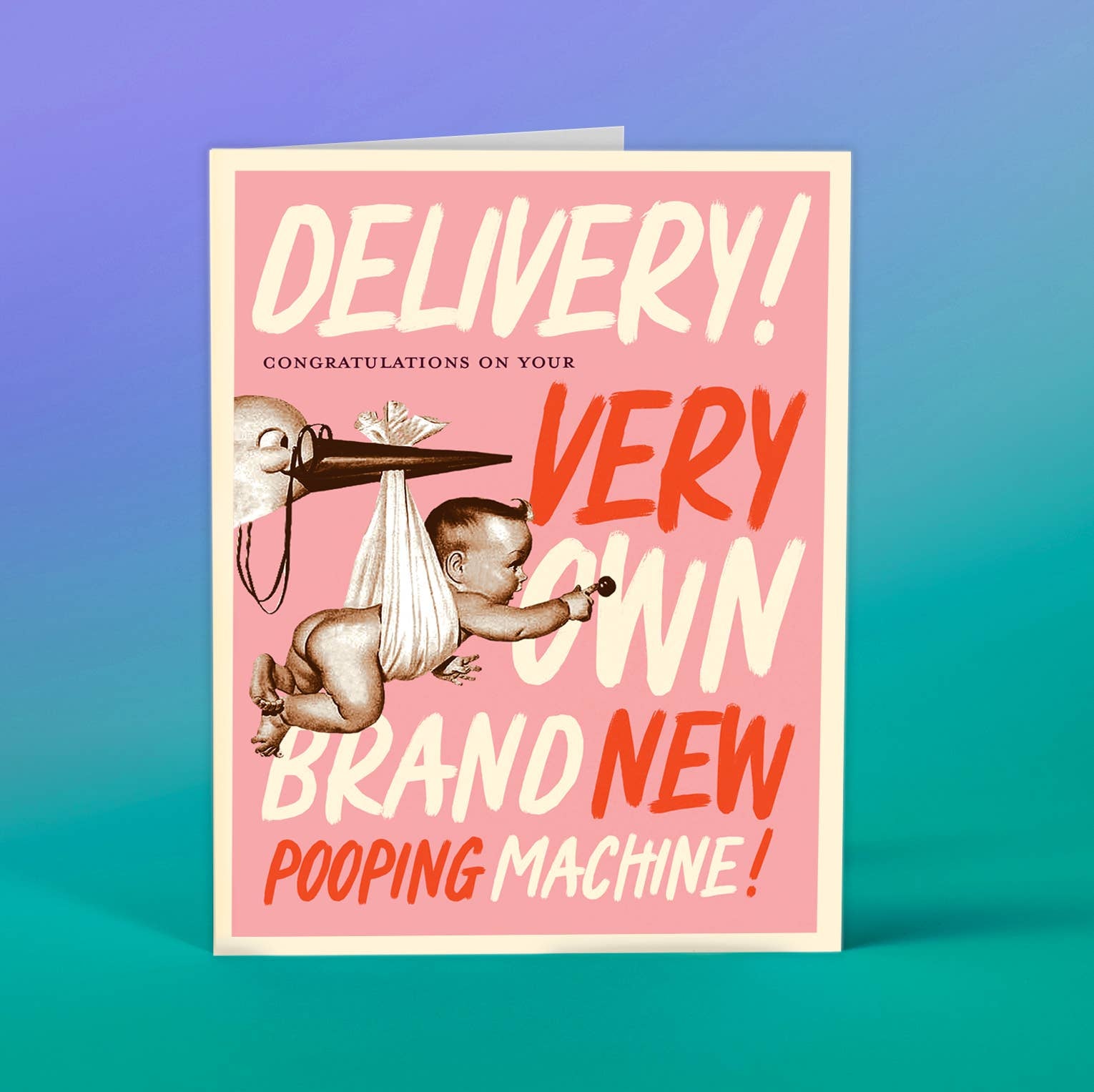 Delivery Pink Baby Card - Joy Gift Shoppe