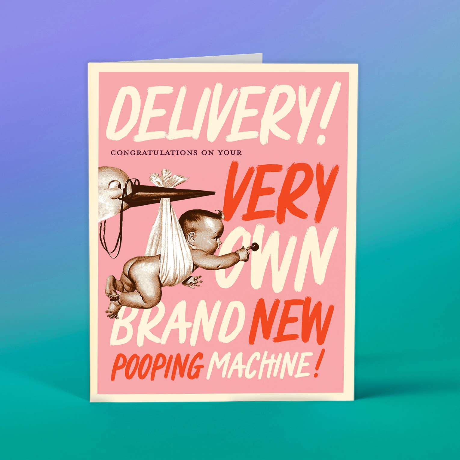 Delivery Pink Baby Card - Joy Gift Shoppe