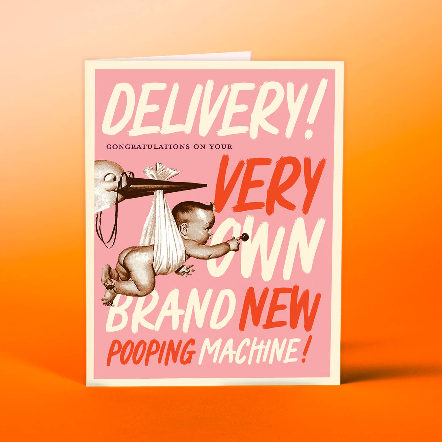 Delivery Pink Baby Card - Joy Gift Shoppe