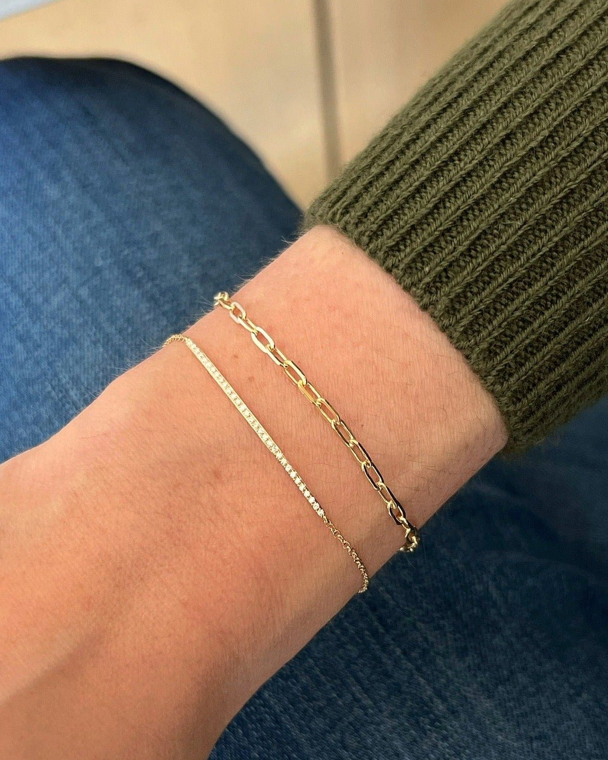 Diamond Bar Chain Bracelet - Joy Gift Shoppe