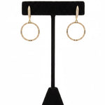 Diamond Circle Drop Earrings - Joy Gift Shoppe