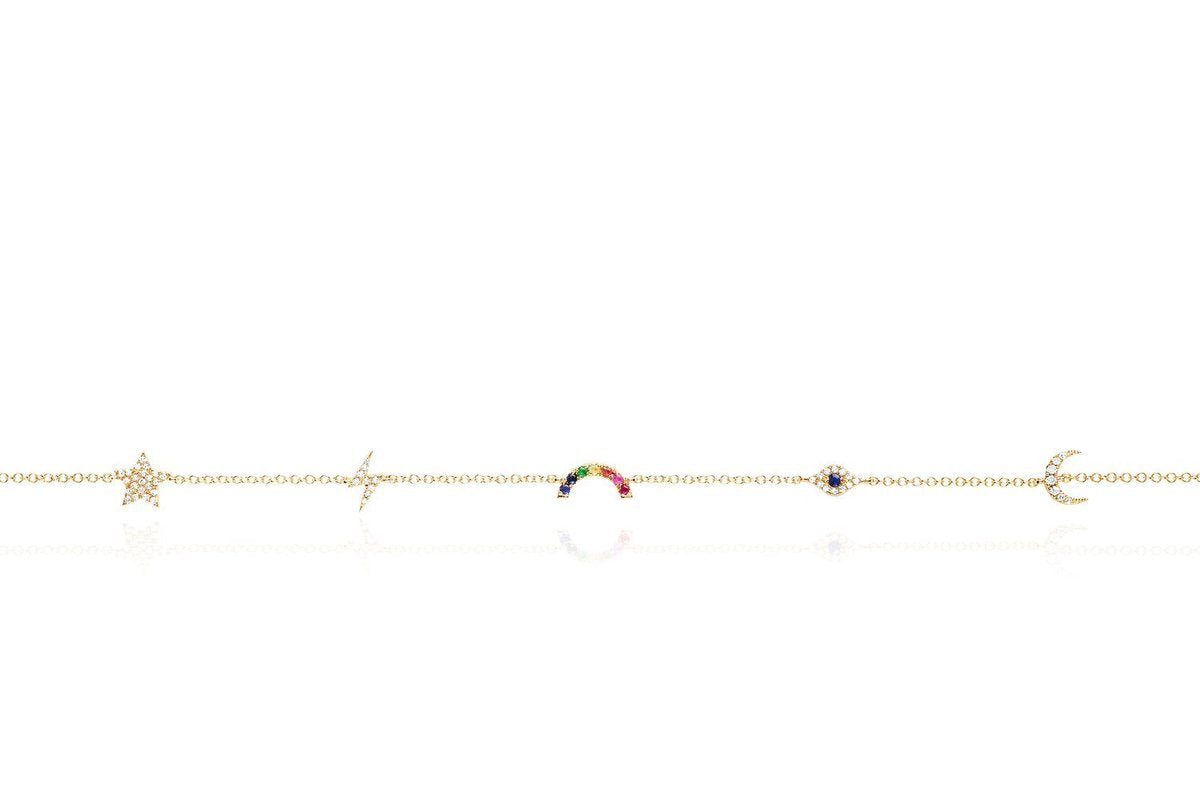 Diamond Cosmic Charm Bracelet - Joy Gift Shoppe
