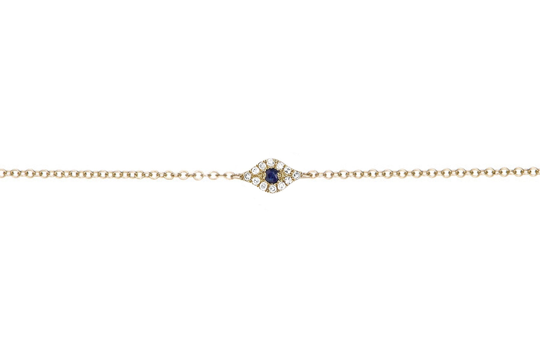 Diamond Evil Eye Chain Bracelet - Joy Gift Shoppe