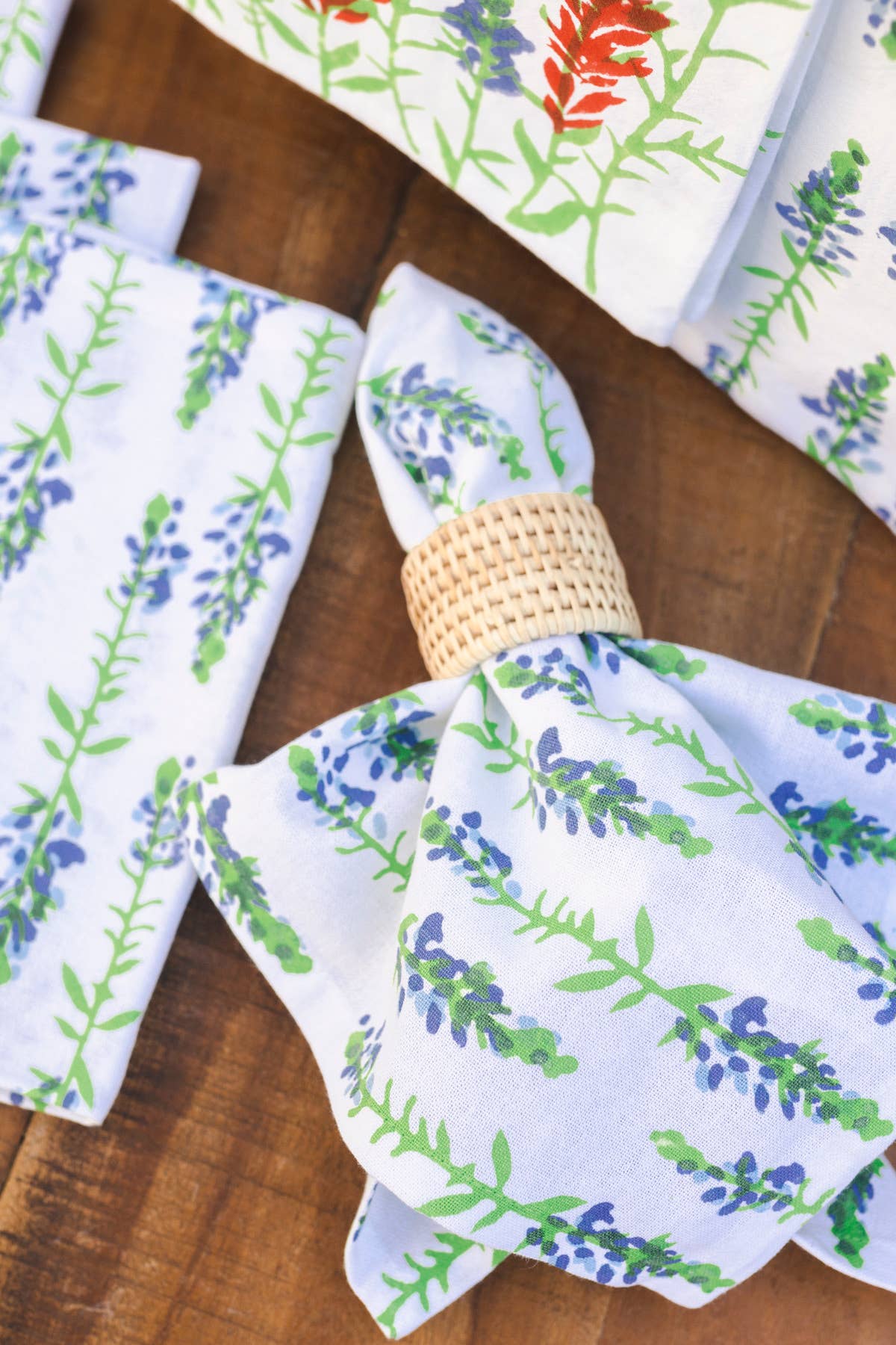 Dinner Napkins (Set of 4) - Bluebonnets - Joy