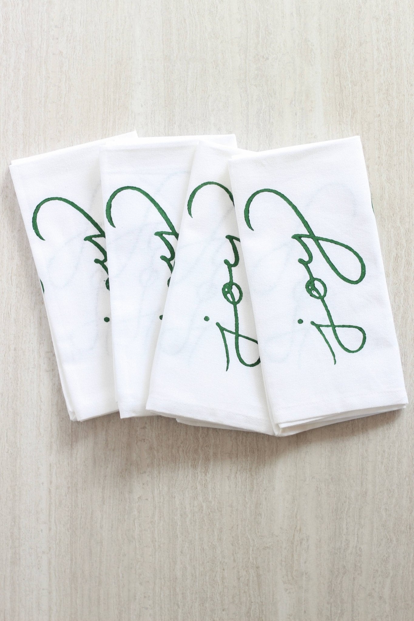 Dinner Napkins (set of 4) - Joy, Evergreen - Joy