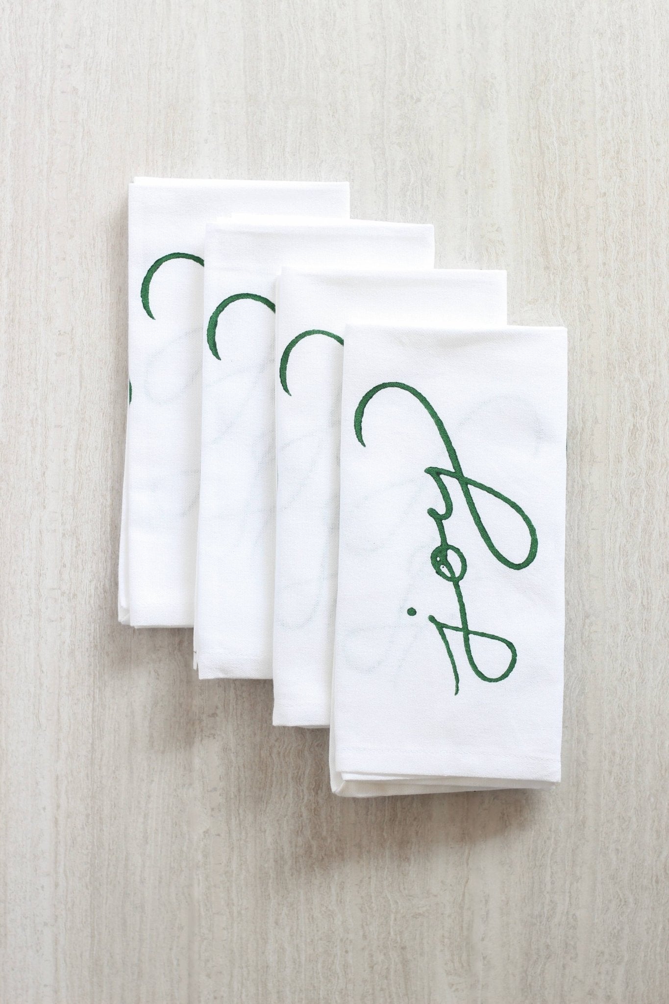 Dinner Napkins (set of 4) - Joy, Evergreen - Joy