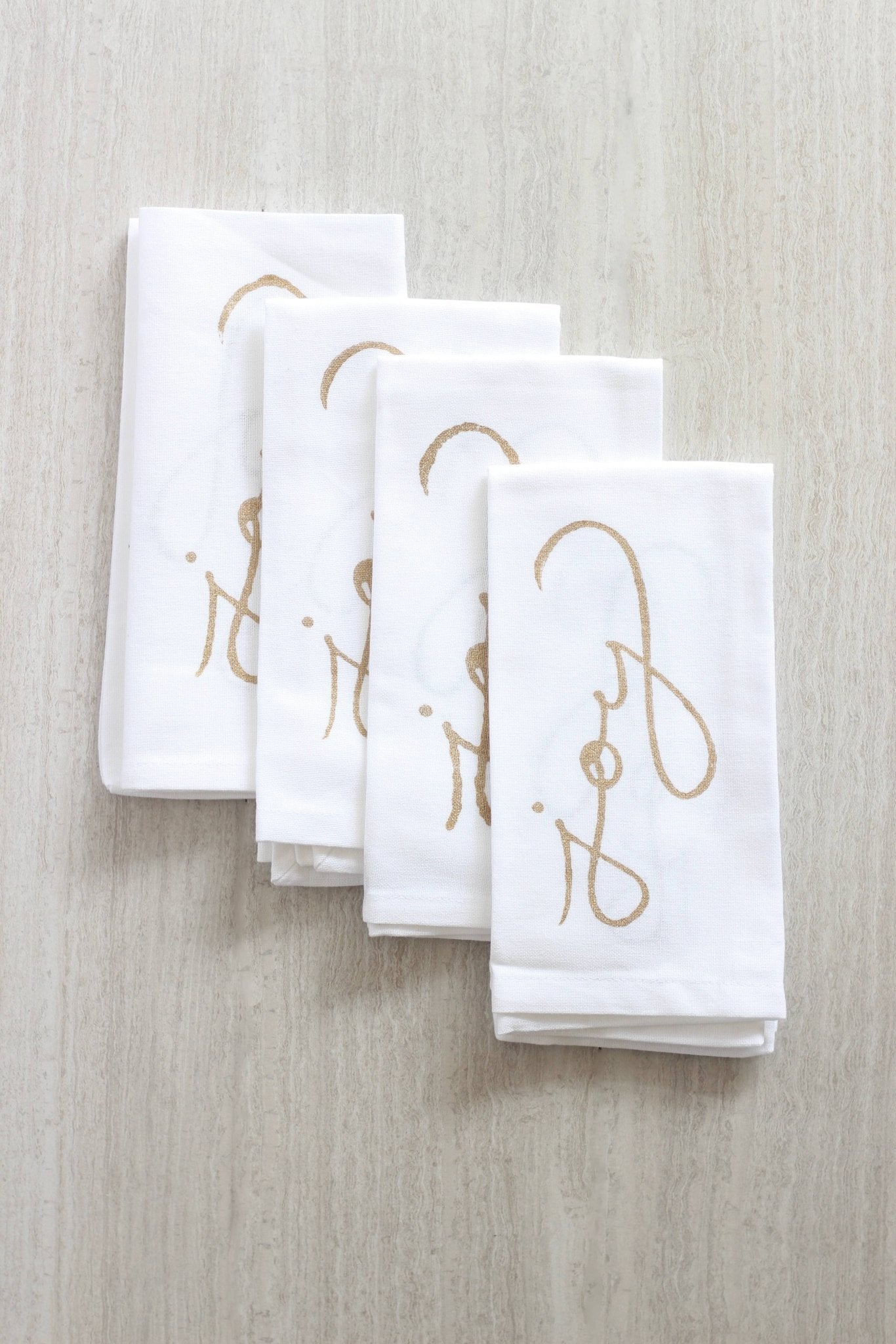 Dinner Napkins (set of 4) - Joy, Gold - Joy