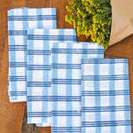 Dinner Napkins (Set of 4) - Plaid, Navy & Uniform Blue - Joy