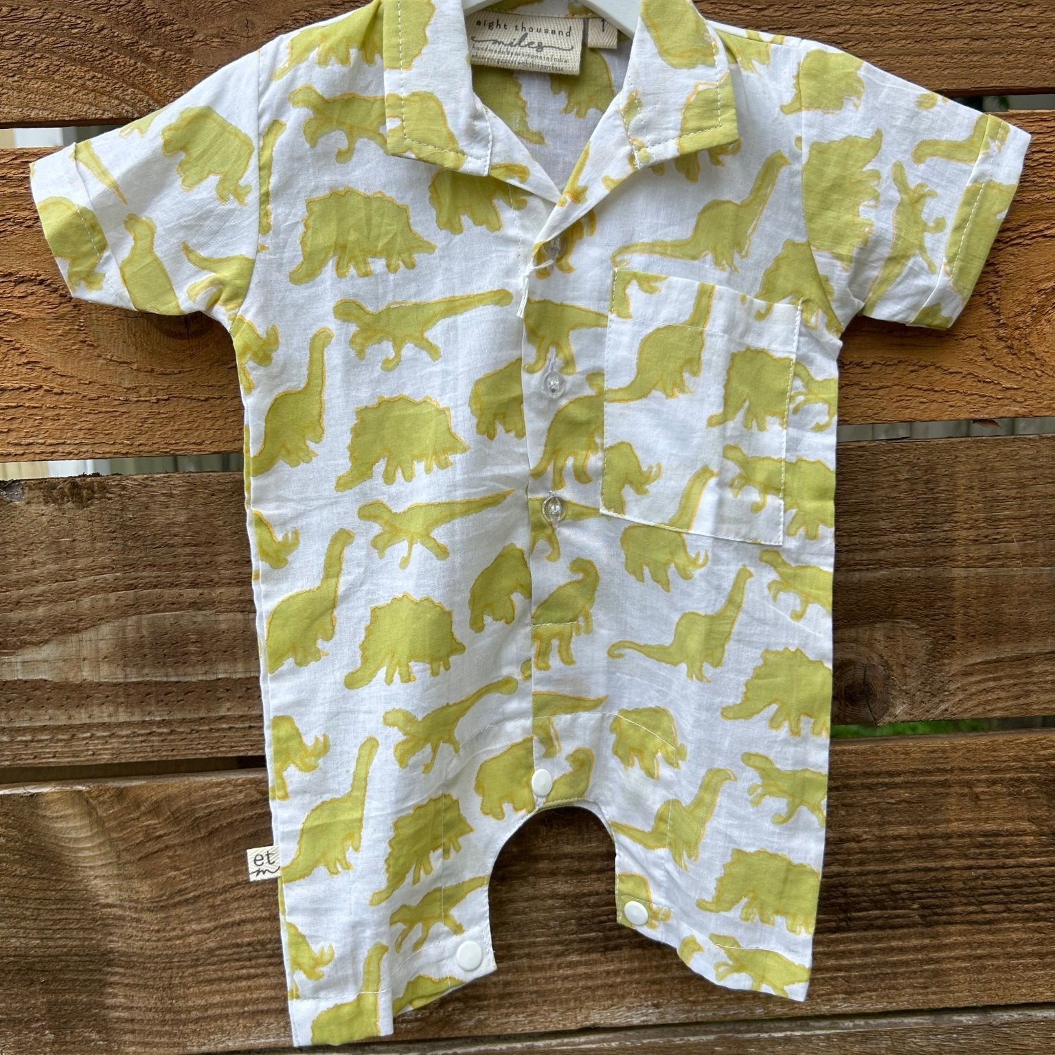 Dinosaurs Collared Romper - Joy Gift Shoppe