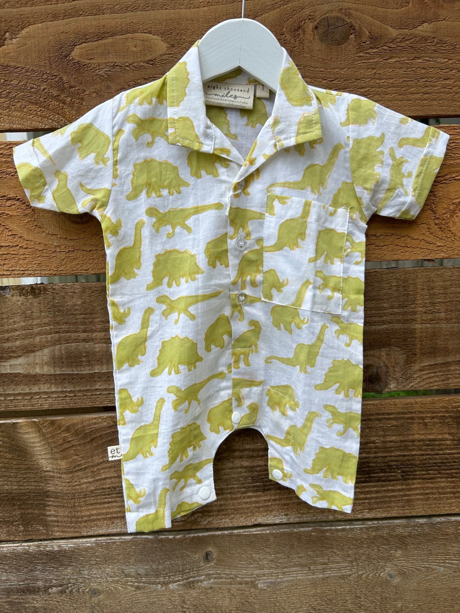 Dinosaurs Collared Romper - Joy Gift Shoppe