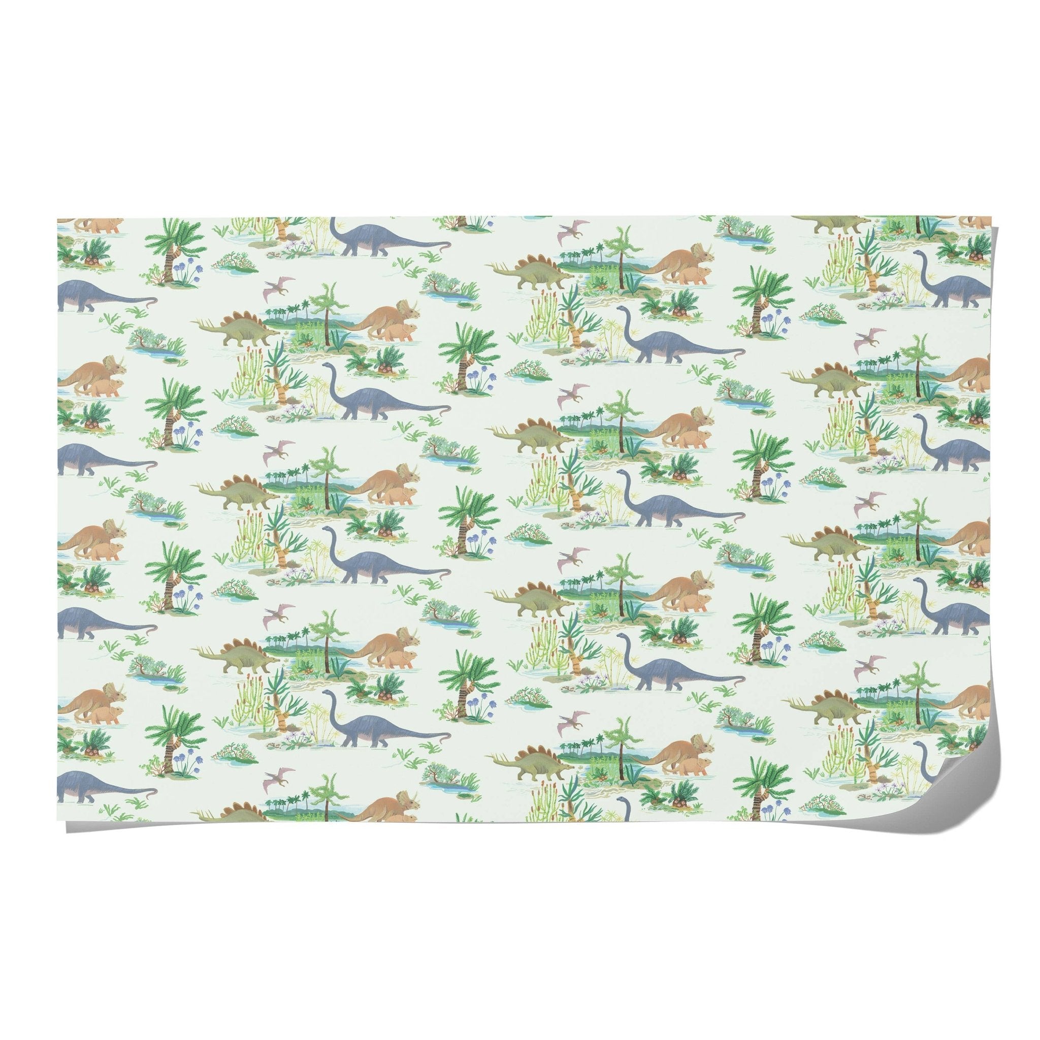 Dinosaurs Wrapping Paper: Rolls of 3 Sheets - Joy
