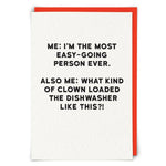 Dishwasher Greetings Card - Joy