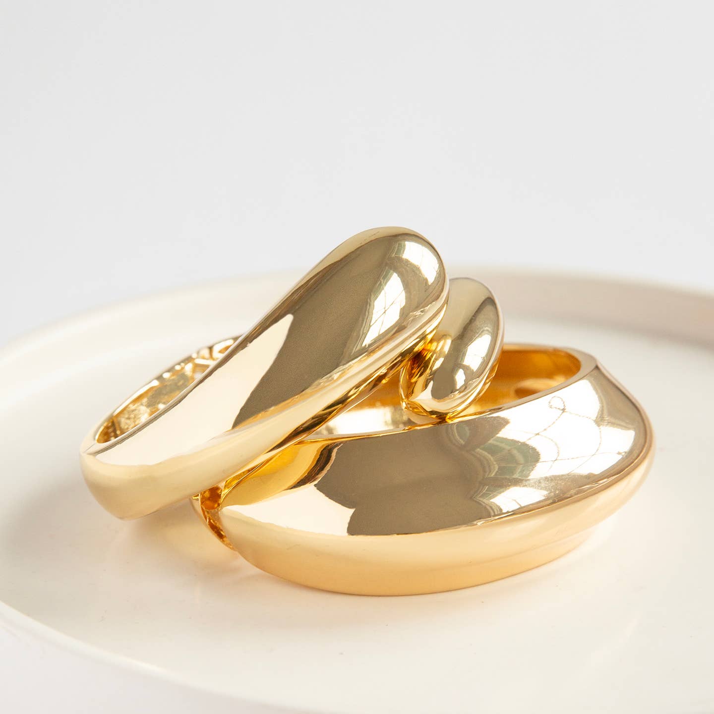 Domed Bangle Bracelet - Joy