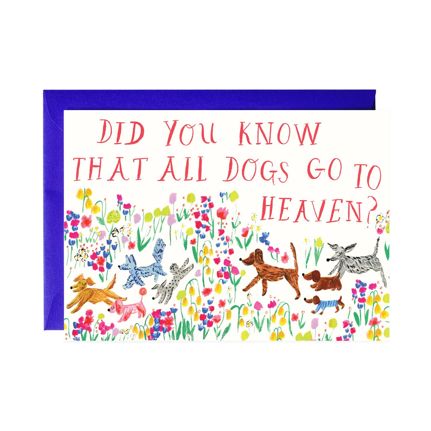 Doodle in a Meadow - Dog/Pet Sympathy Card - Joy