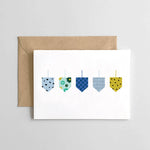 Dreidel Design - Hanukkah Card - Joy