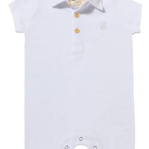 DRIFT White Polo Romper - Joy