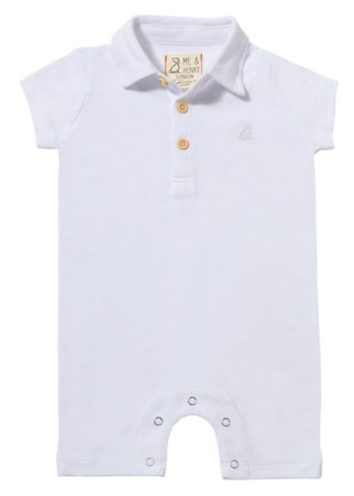 DRIFT White Polo Romper - Joy