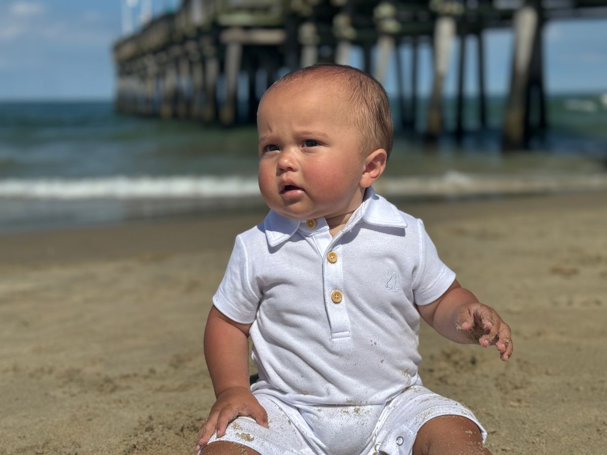 DRIFT White Polo Romper - Joy