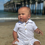 DRIFT White Polo Romper - Joy