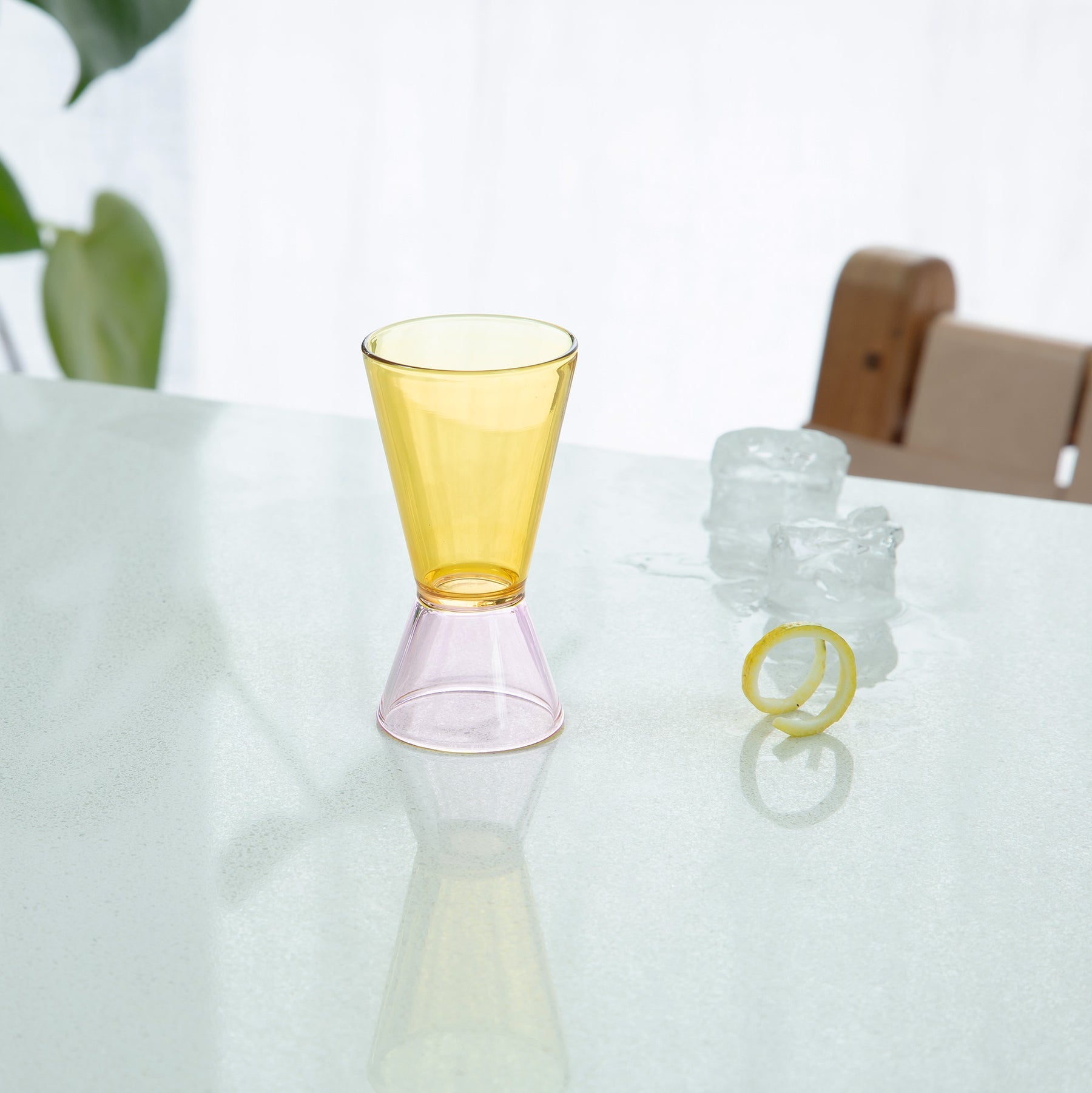 Duo Tone Cocktail Jigger - Yellow/Pink - Joy