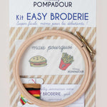 Easy Embroidery Kit - Burger & French Fries - Joy Gift Shoppe