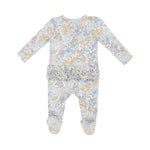 Edith's Floral Zipper Footie - Joy