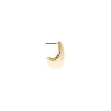 Elongated Dome Hoop Earring 2843E - Joy