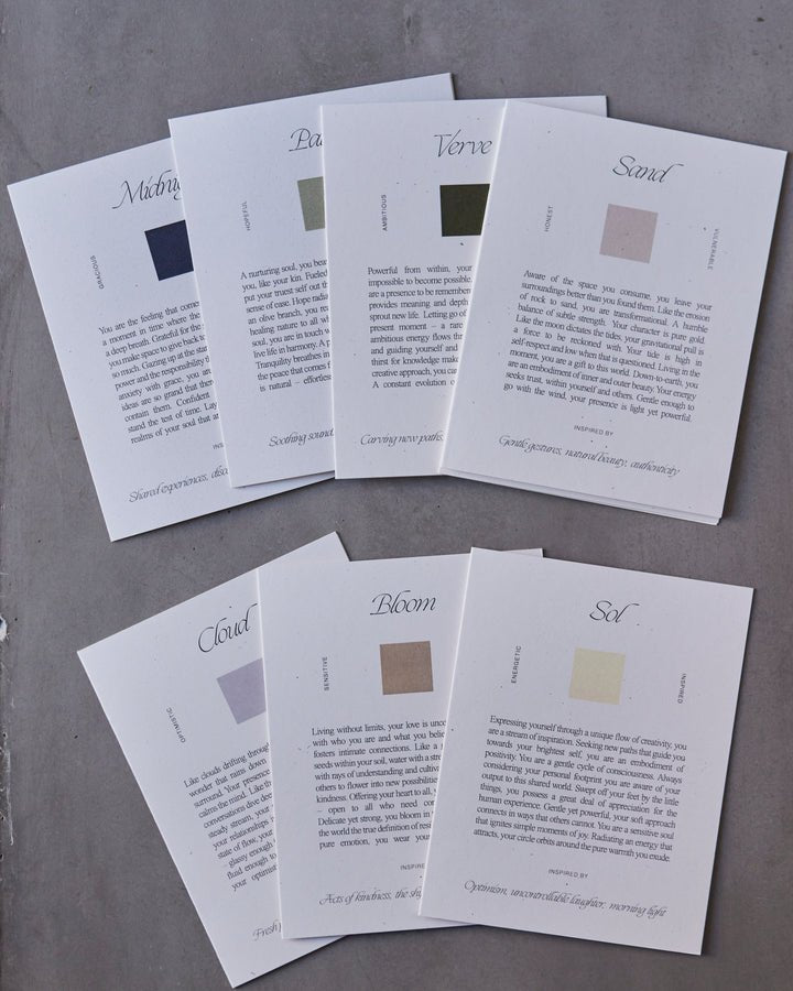 Emotional Color Theory Individual Cards - Joy Gift Shoppe