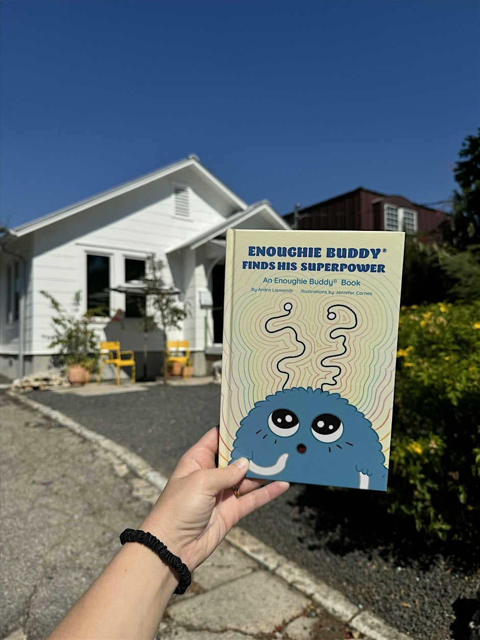 Enoughie Buddy Finds His SuperPower book and Plush Toy - Joy