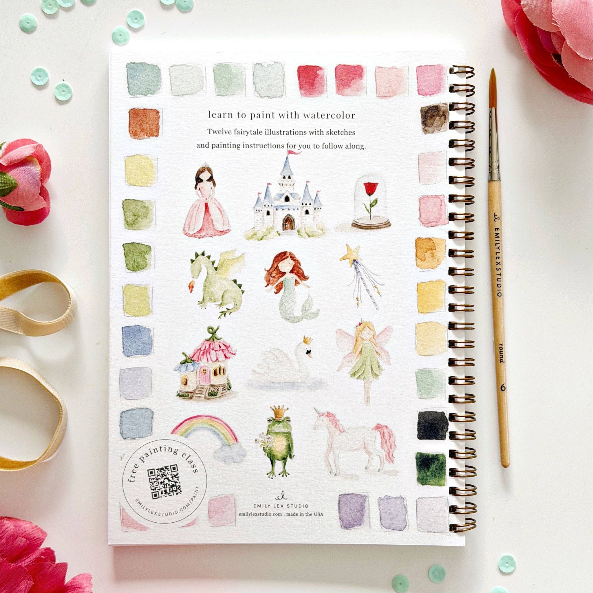Fairytale Watercolor Workbook - Joy