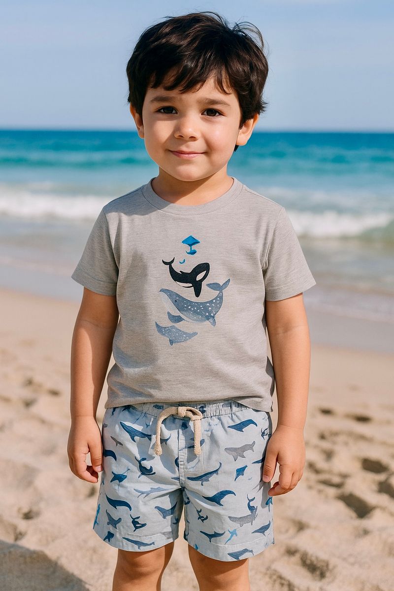 FALMOUTH Whales Printed Tee - Boy - Joy