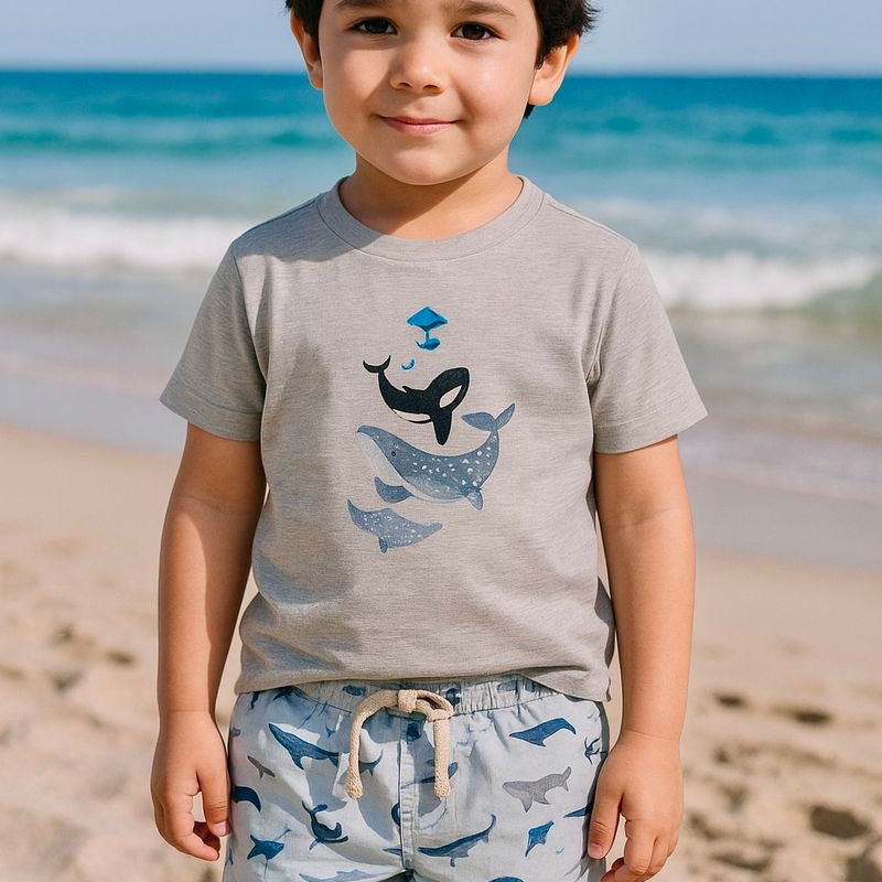 FALMOUTH Whales Printed Tee - Boy - Joy