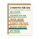 Father's Day Synonyms Greeting Card - Joy