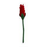 Felt Alpinia Flower: Winter Red - Joy