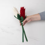 Felt Alpinia Flower: Winter White - Joy