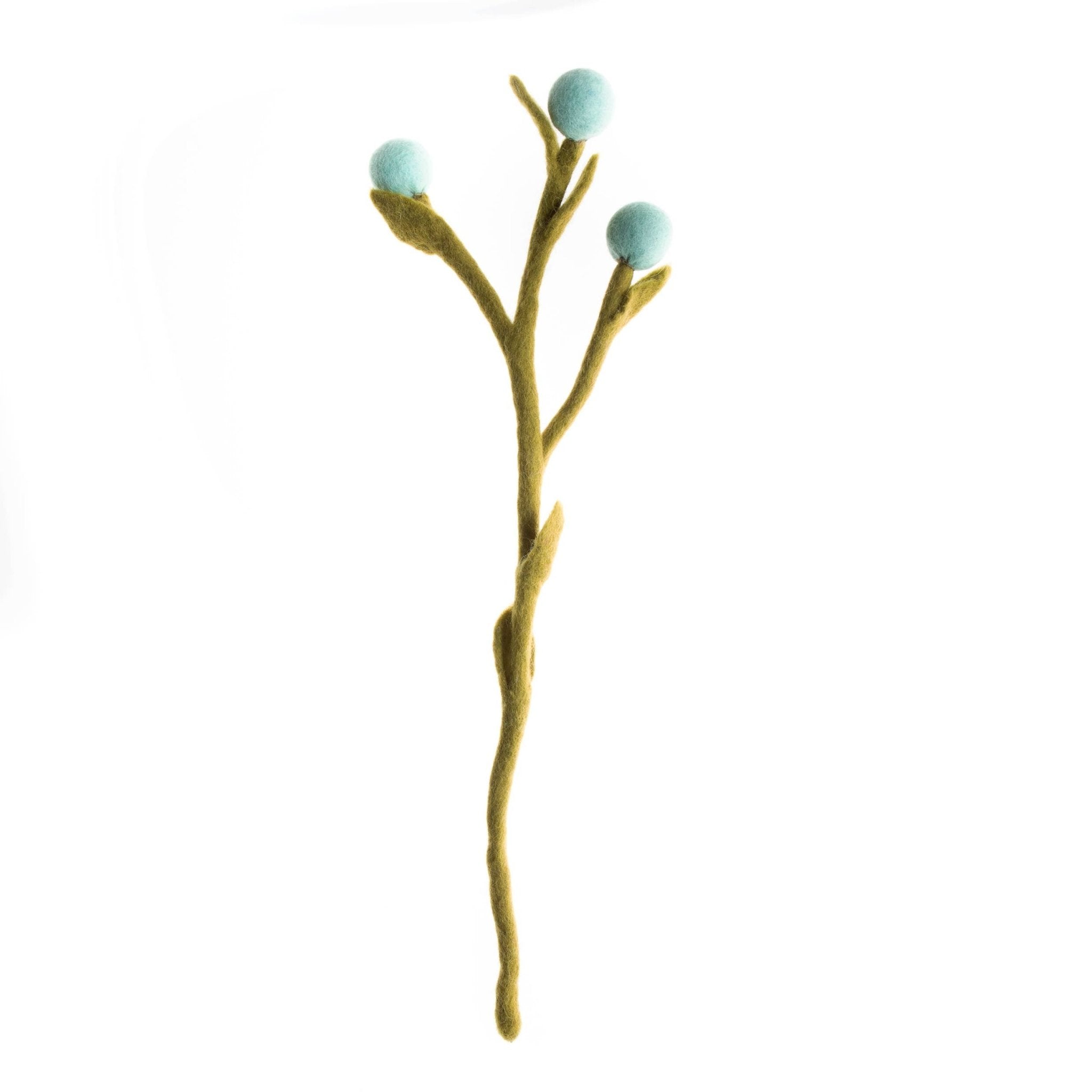 Felt Billy Buttons: Lime - Joy