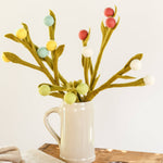 Felt Billy Buttons: Pastel Blue - Joy