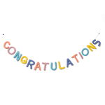 Felt Congratulations Pastel Garland - Joy