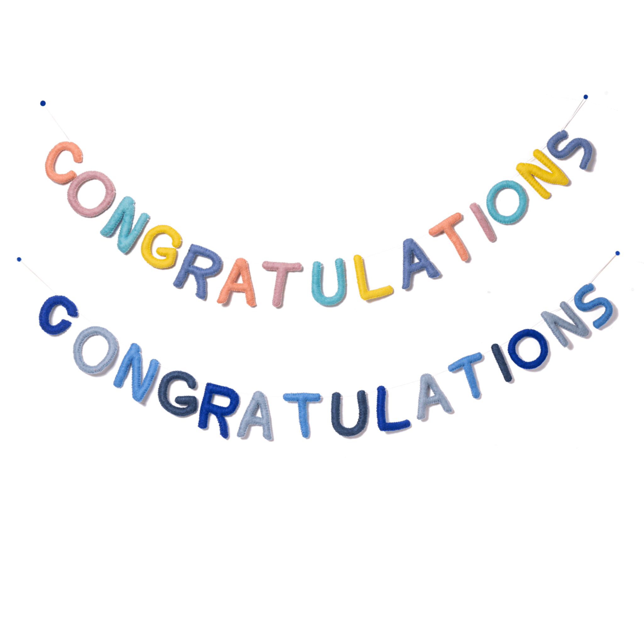Felt Congratulations Pastel Garland - Joy