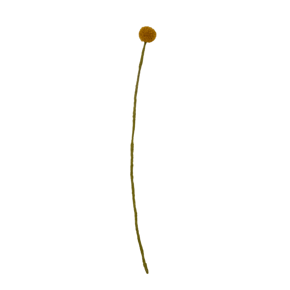 Felt Craspedia Stem: Gold - Joy