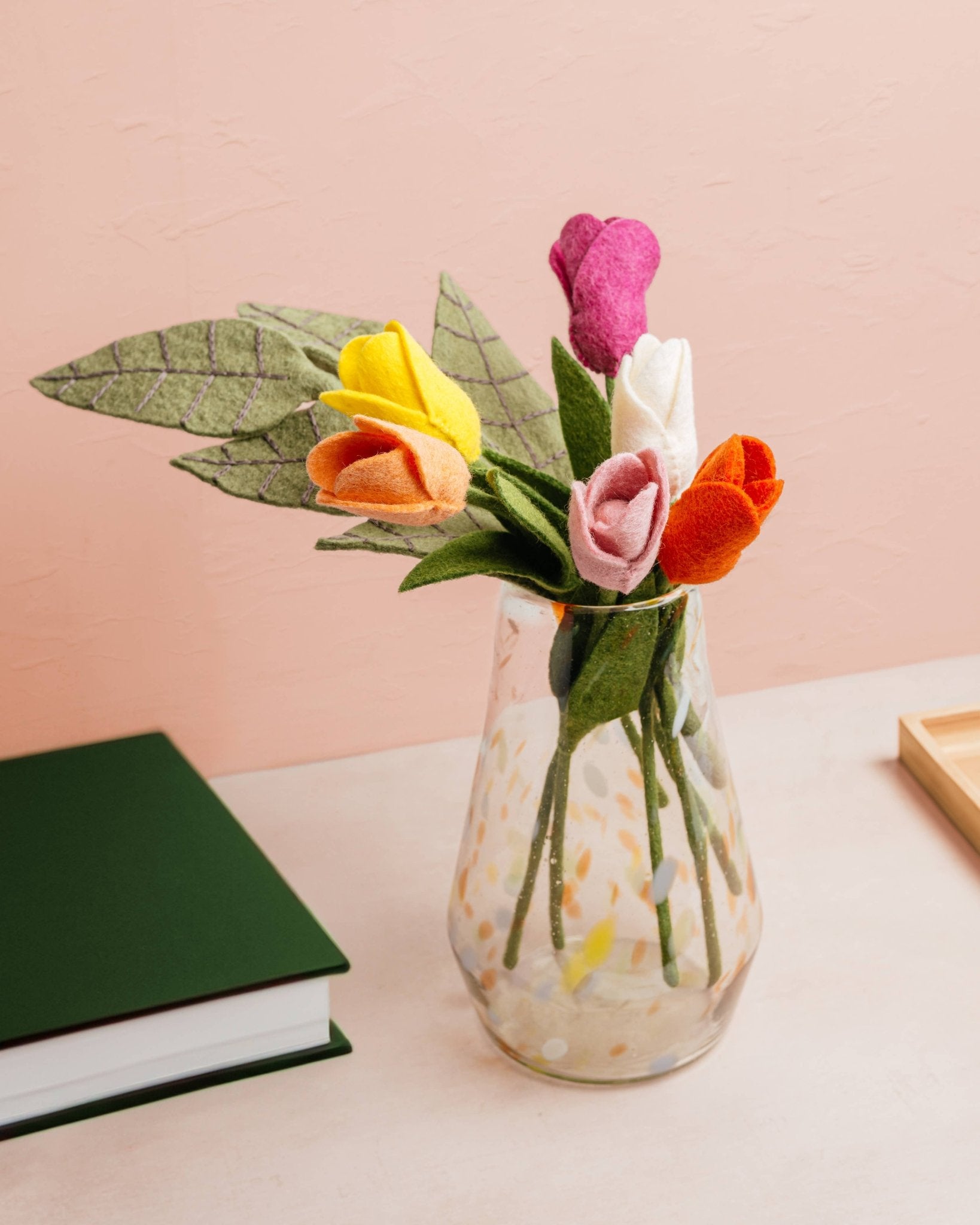 Felt Dutch Tulip Flower: Apricot - Joy