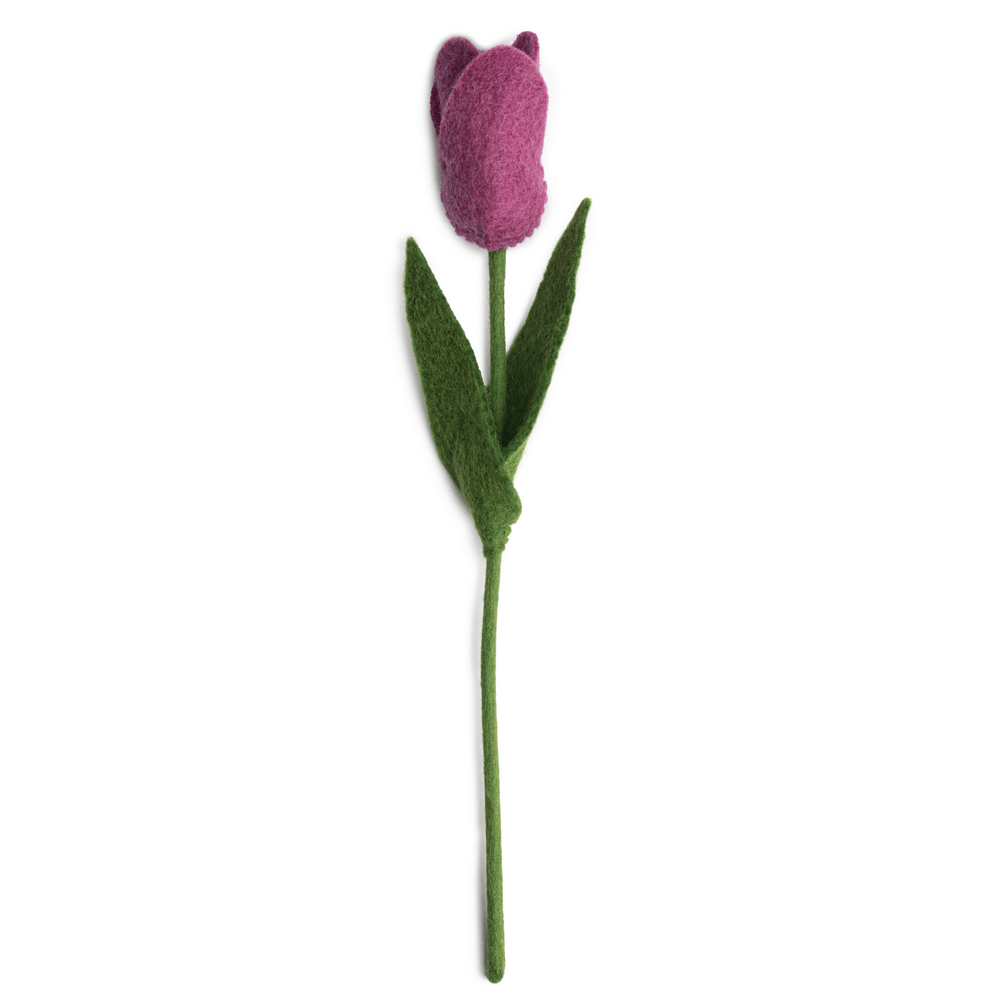 Felt Dutch Tulip Flower: Magenta - Joy