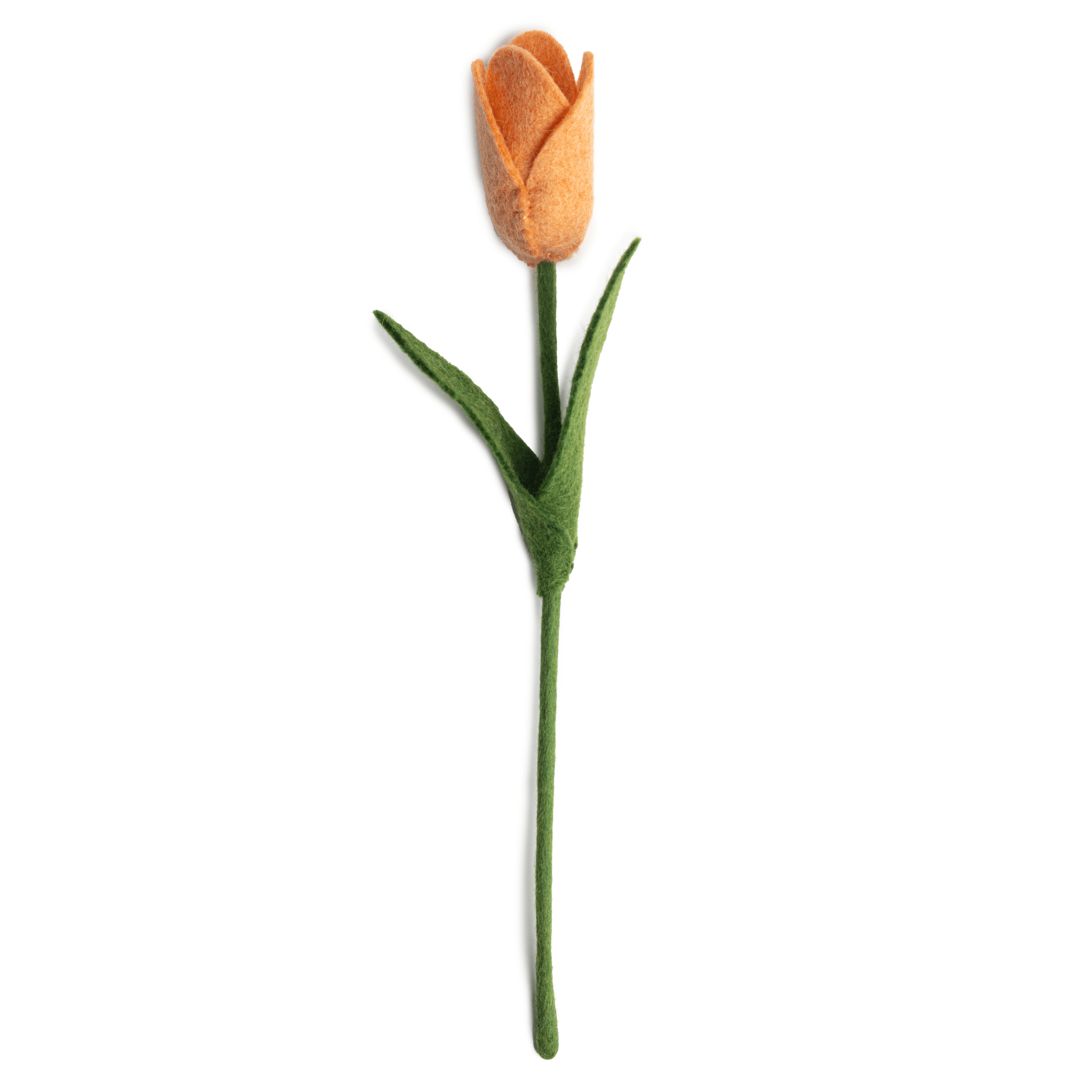 Felt Dutch Tulip Flower: Orange - Joy