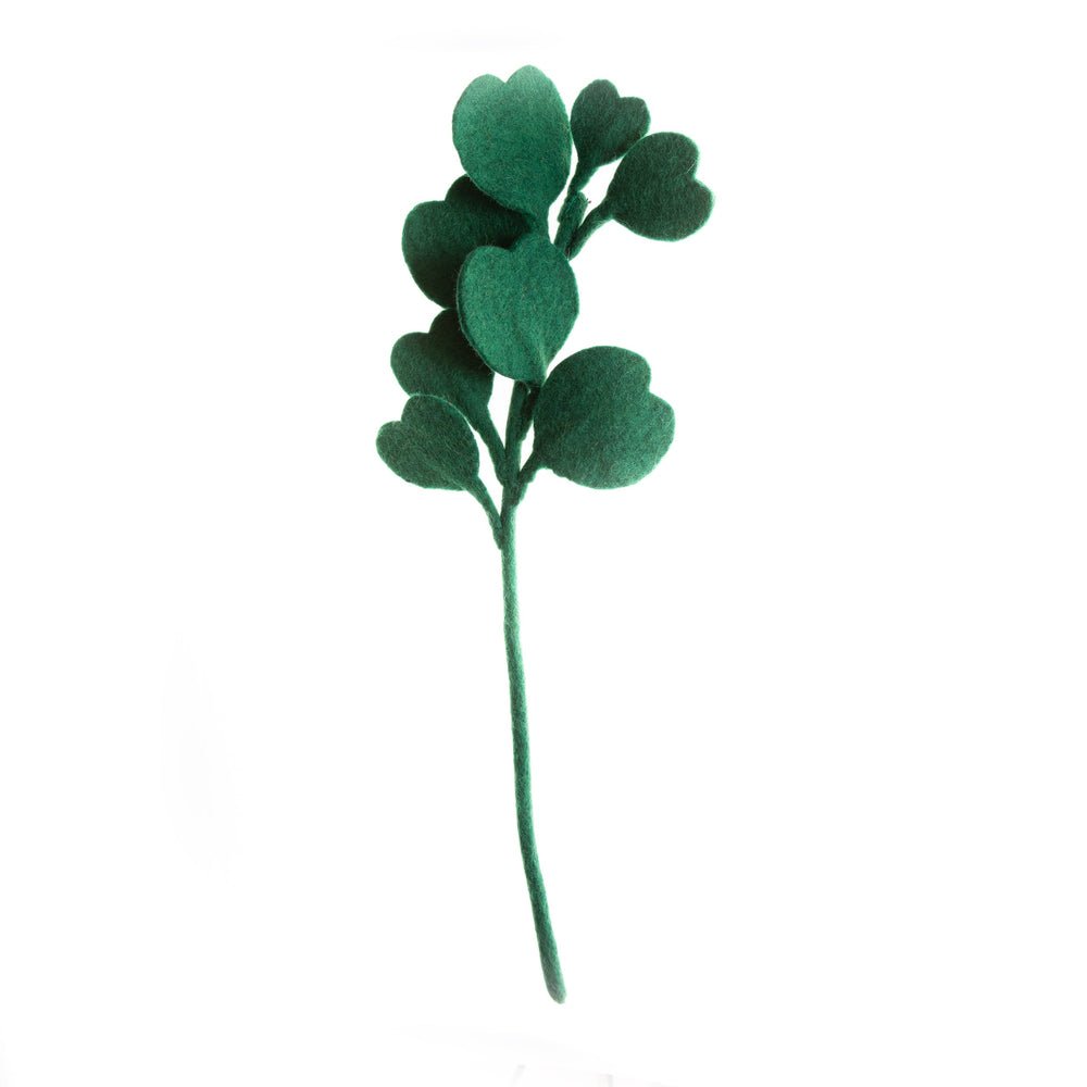 Felt Eucalyptus Leaves: Deep Green Individual - Joy