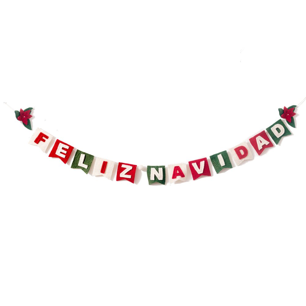 Felt Feliz Navidad Garland - Joy
