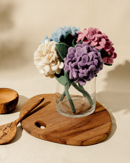 Felt Hydrangea Flower: Light Pink - Joy