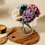 Felt Hydrangea Flower: Periwinkle - Joy