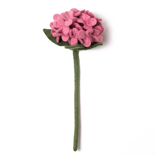 Felt Hydrangea Flower: White - Joy