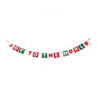 Felt Joy To the World Garland - Joy