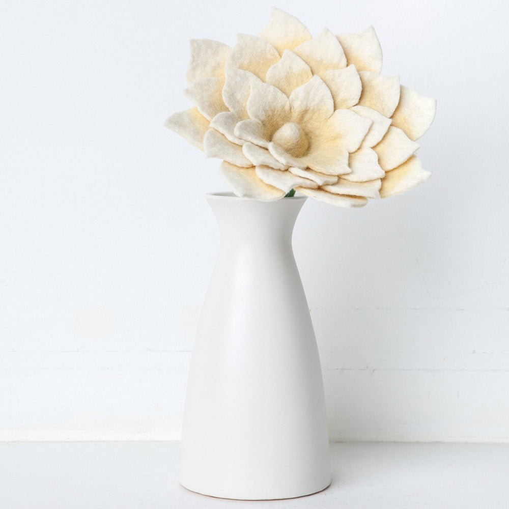 Felt Lotus Flower: White - Joy